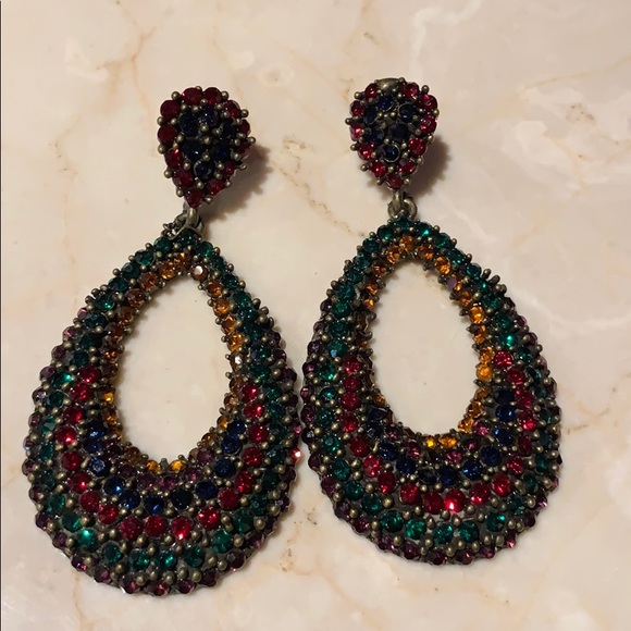 MULTICOLOR FASHION EARRINGS - Picture 1 of 2